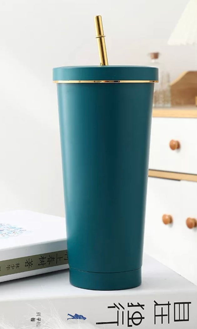 GOLD RIM 750ml tumbler