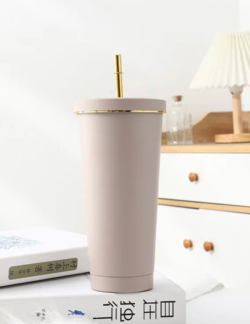 GOLD RIM 750ml tumbler