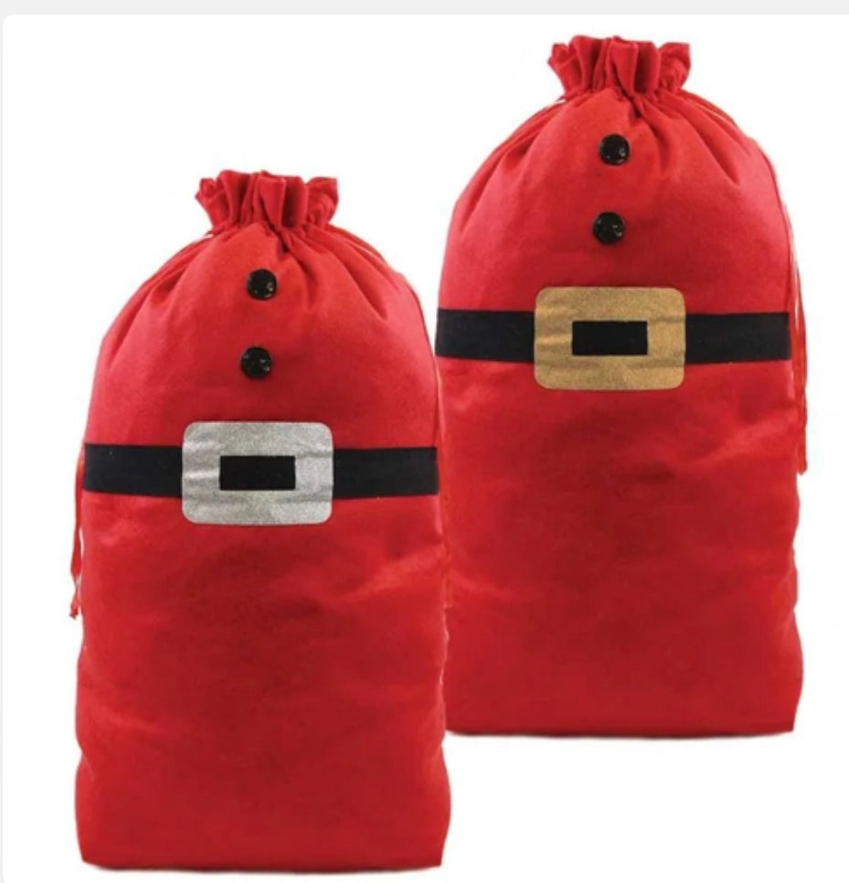 Christmas felt Santa belt sacks