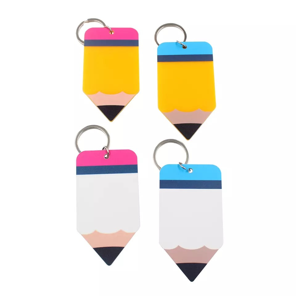Teacher crayon keyring