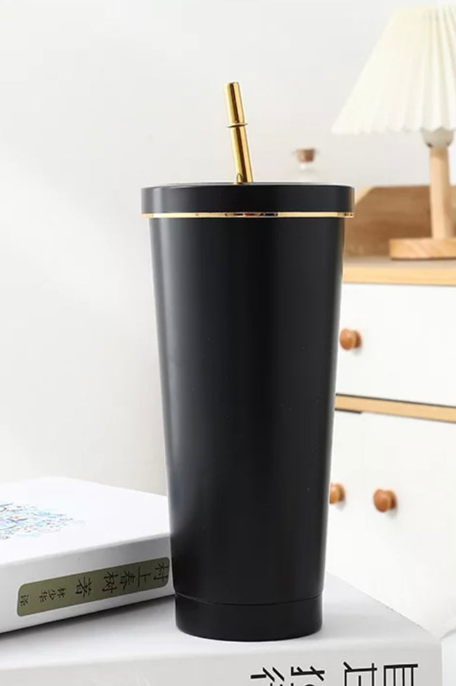 GOLD RIM 750ml tumbler