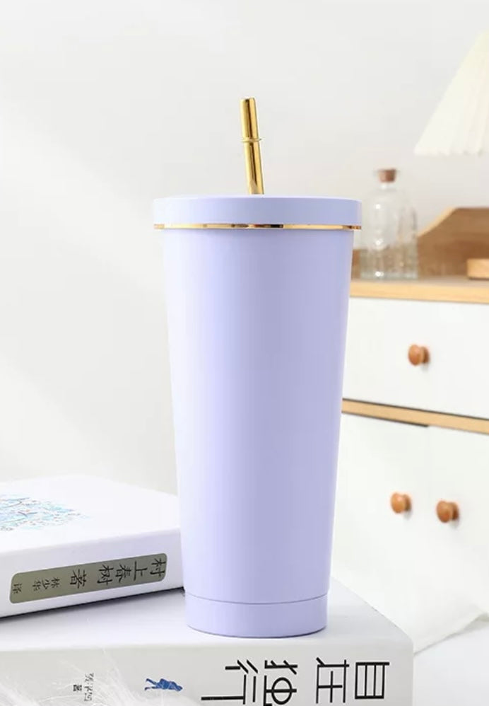 GOLD RIM 750ml tumbler