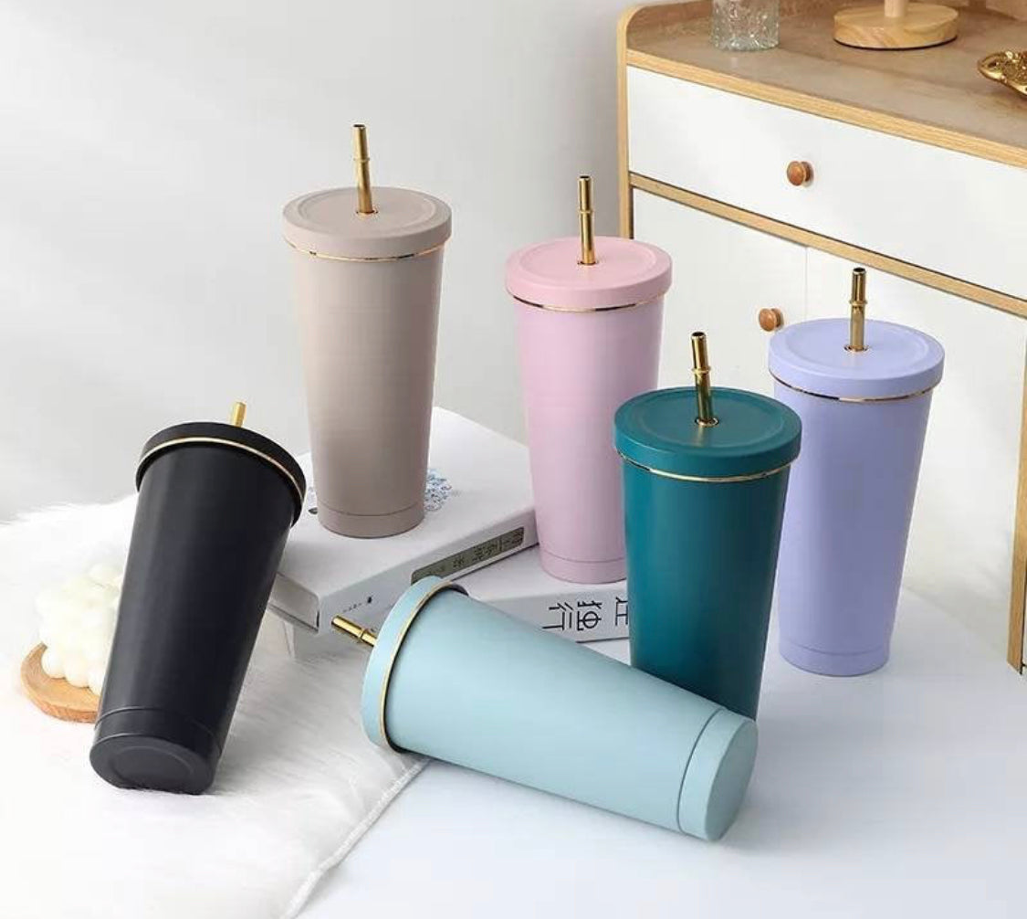 GOLD RIM 750ml tumbler