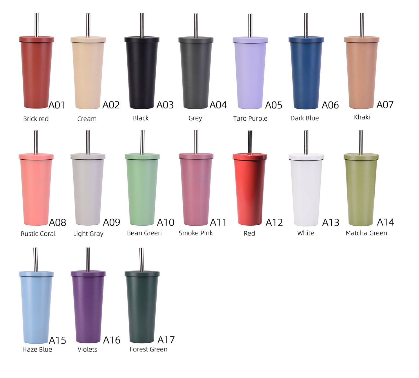 DISCONTINUED BOBA TEA INSULATED TUMBLER