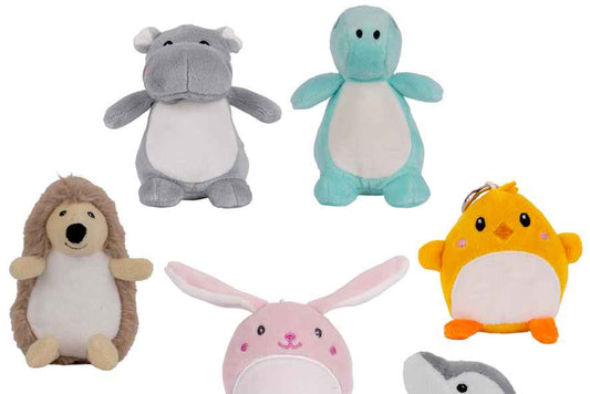 Animal plush keyring