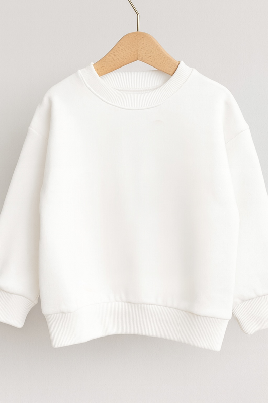 KIDS WHITE SWEATER