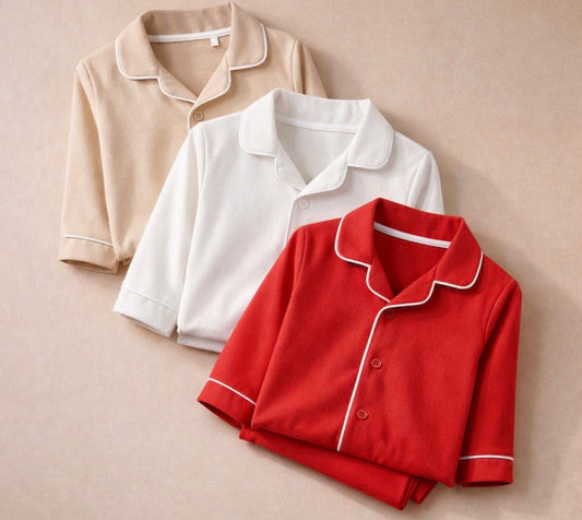 Classic long sleeve pyjamas set