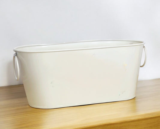 METAL TROUGH PLANTER