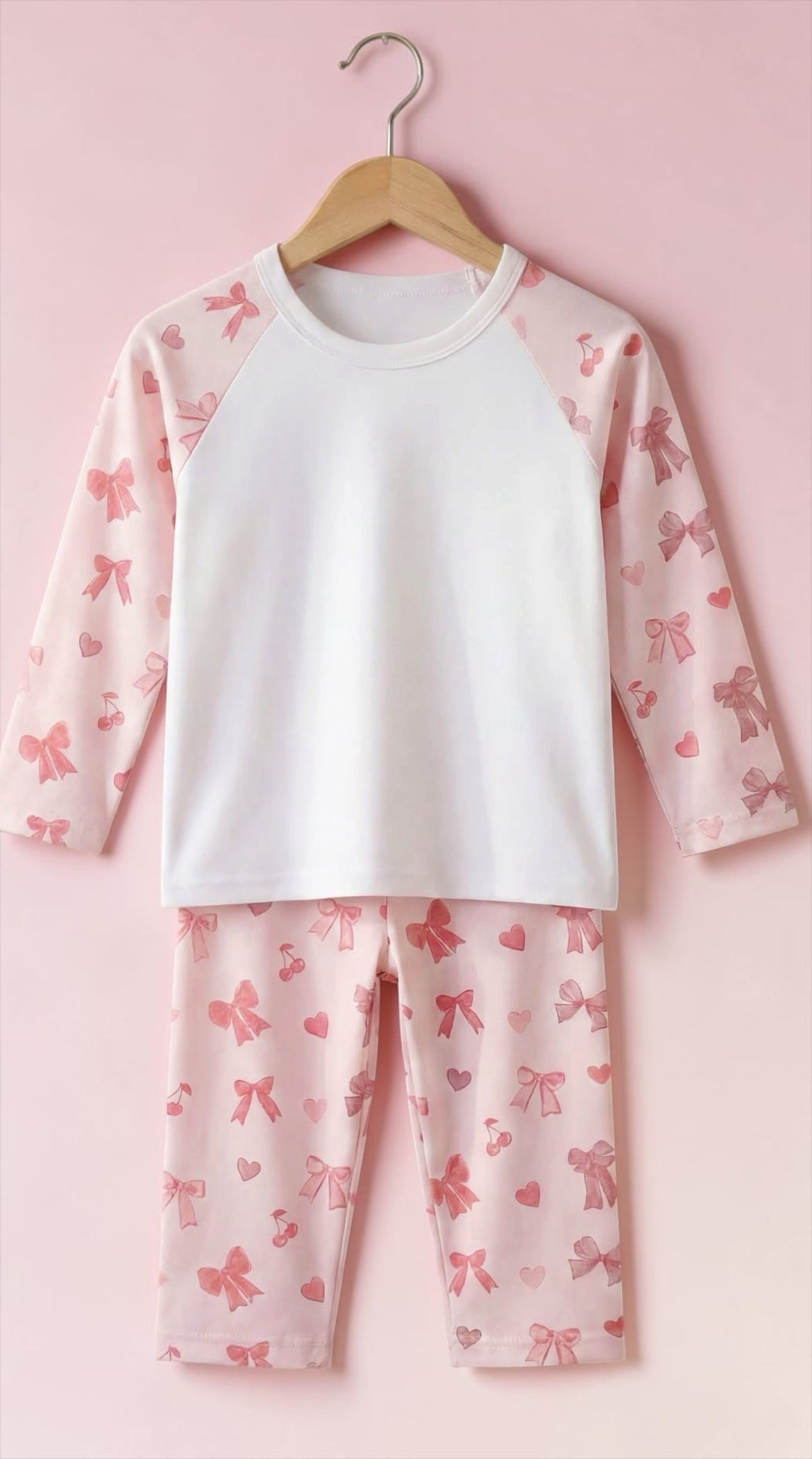 BOW PRINT PYJAMAS