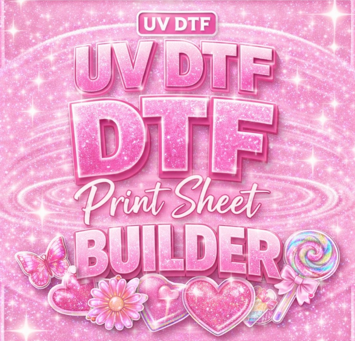 Custom UV DTF Gang Sheet Builder | Premium UV DTF Transfer
