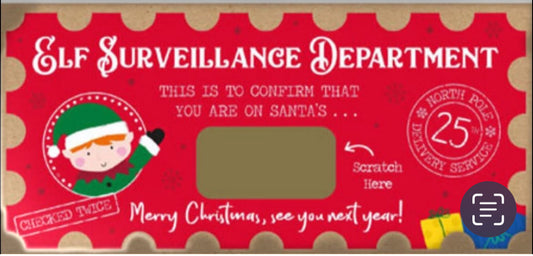 ELF SURVEILLANCE SCRATCH CARD