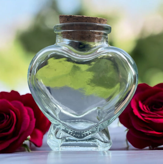 HEART SHAPE GLASS BOTTLE
