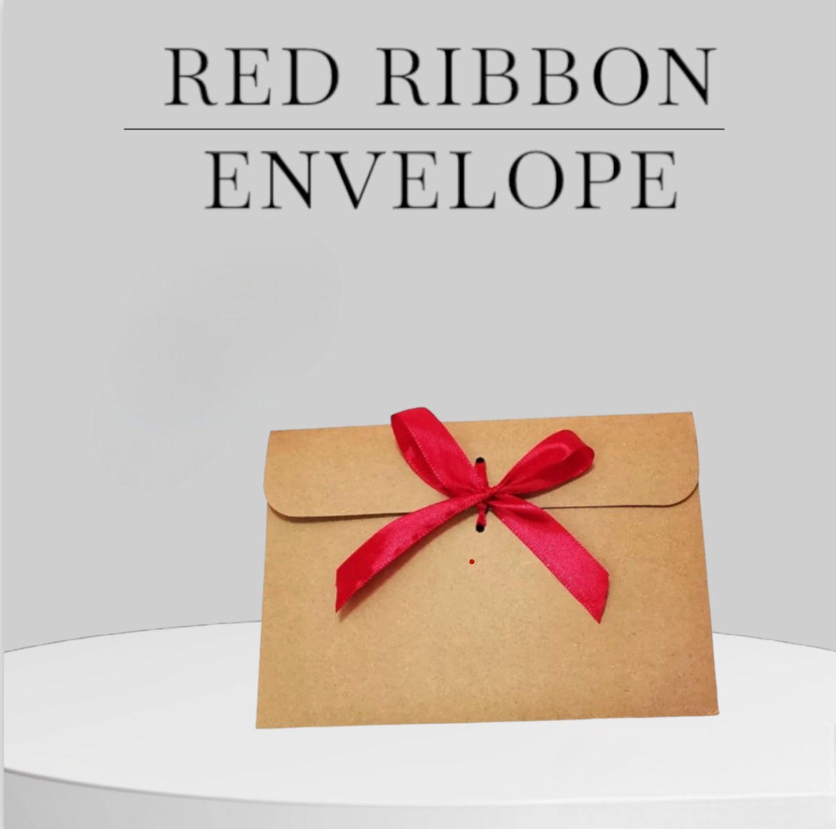 RED RIBBON ENVELOPE – EK SUPPLIES LTD