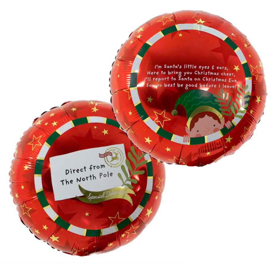 Baloon Ek 18” SPECIAL DELIVERY ELF FOIL BALLOON – EK SUPPLIES LTD
