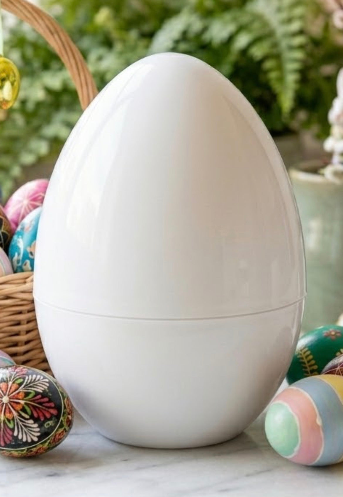 12” LARGE FILLABLE EGG WHITE