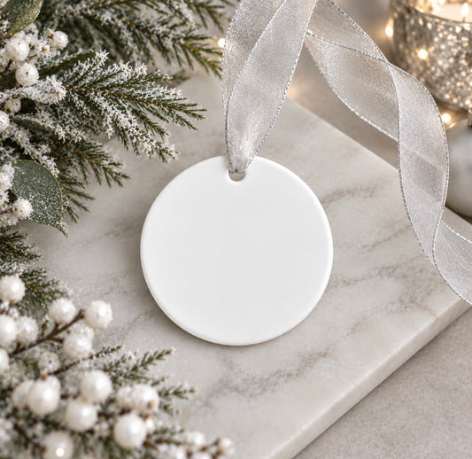 Sublimation Ceramic Round Bauble