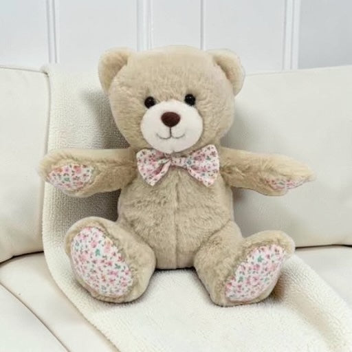 8"FLORAL TEDDY