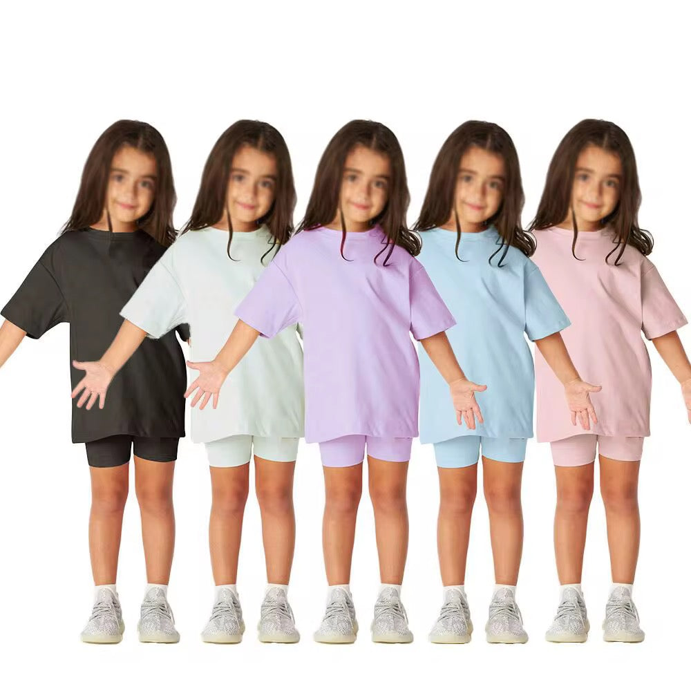 KIDS TALES GIRLS CYCLING SHORT SETS