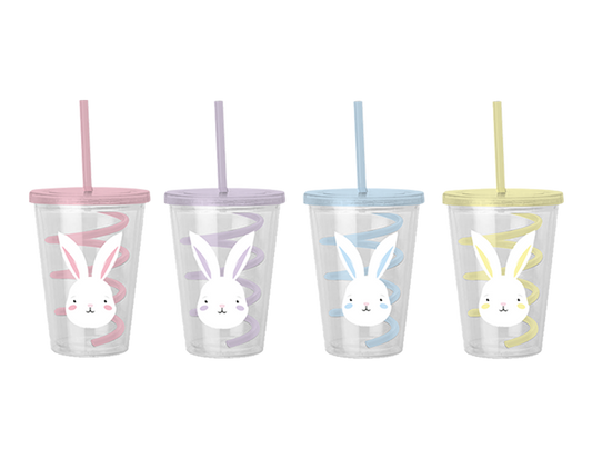 Easter Cup & Swirly Straw 650ML