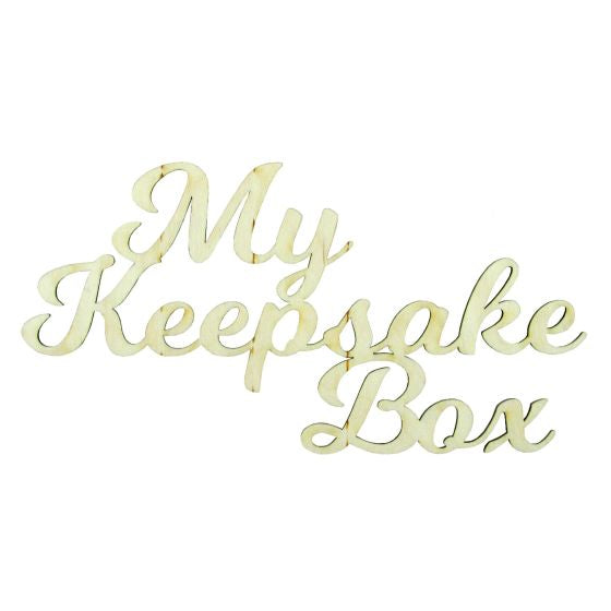 WOODEN MY KEEPSAFE BOX WORDING – EK SUPPLIES LTD