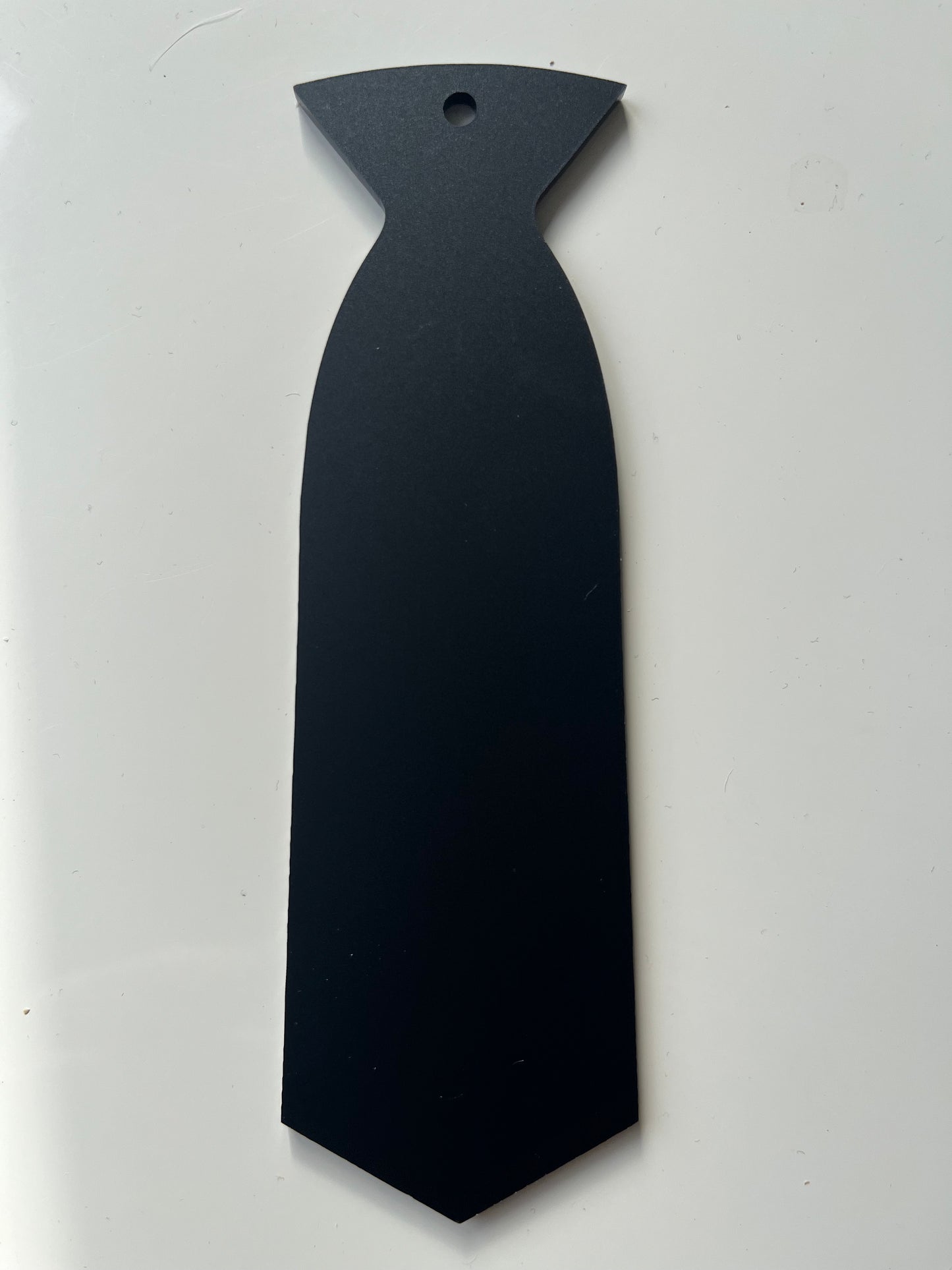 BLACK ACRYLIC GROOM / PROM TIE