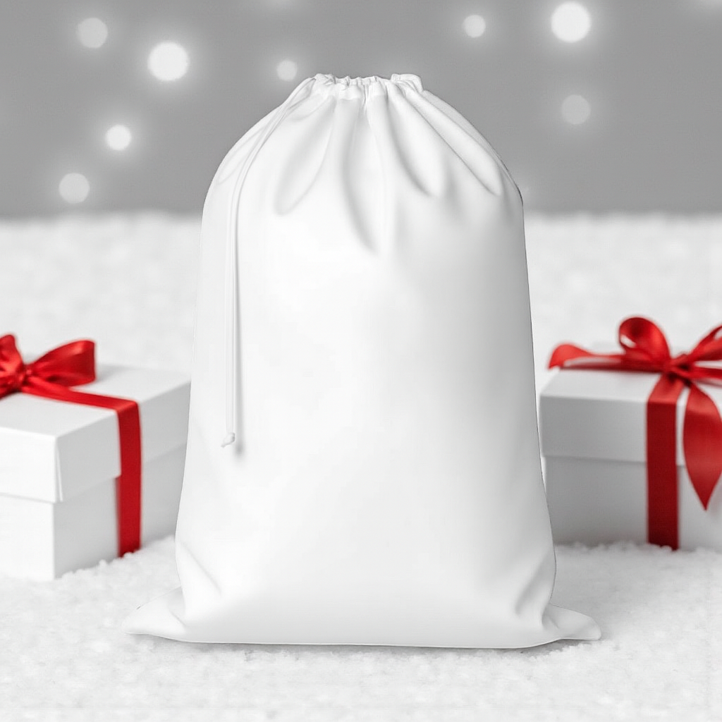 SOFT WHITE SUBLIMATION CHRISTMAS SACKS