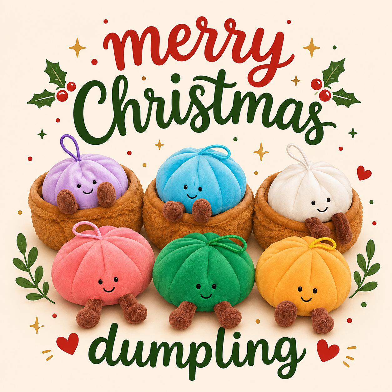 Larger plush dumpling 25cm