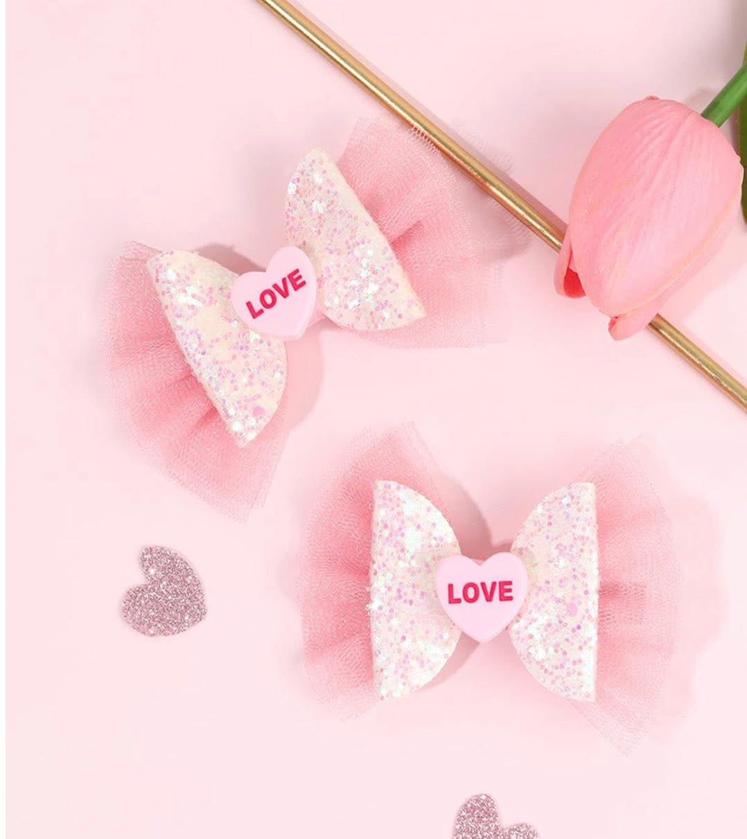 VALENTINES LOVE PRE MADE BOW