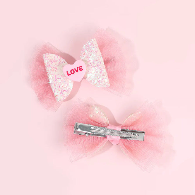 VALENTINES LOVE PRE MADE BOW
