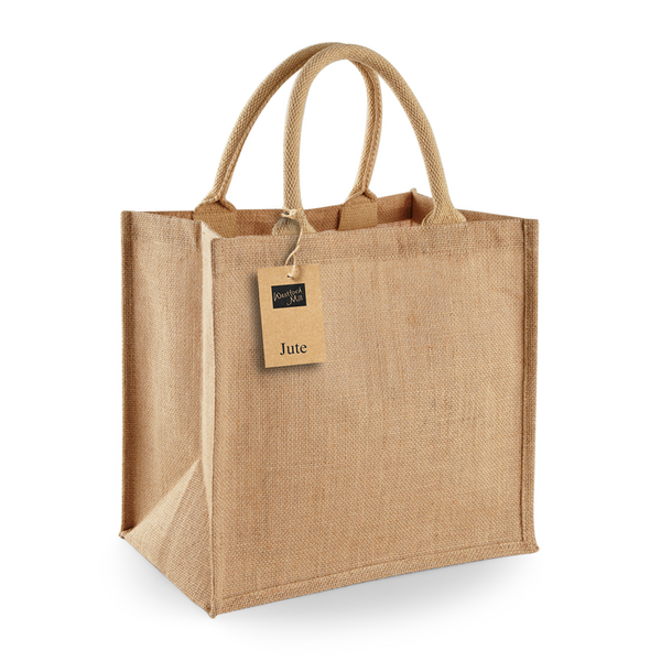 WESTFORD MILL JUTE MIDI TOTE BAG