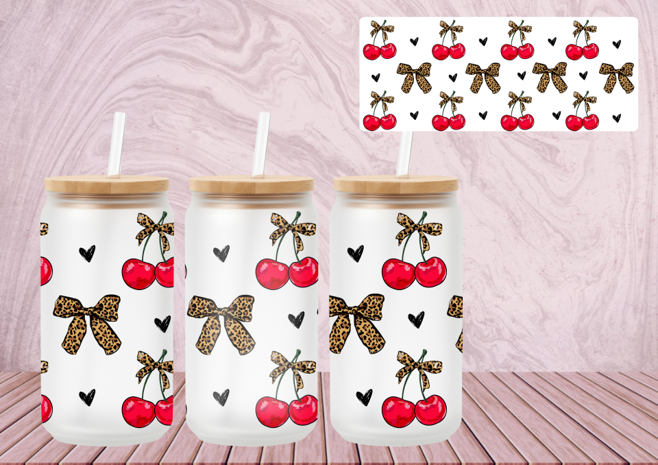 16OZ WRAPS CHERRY LEOPARD PRINT