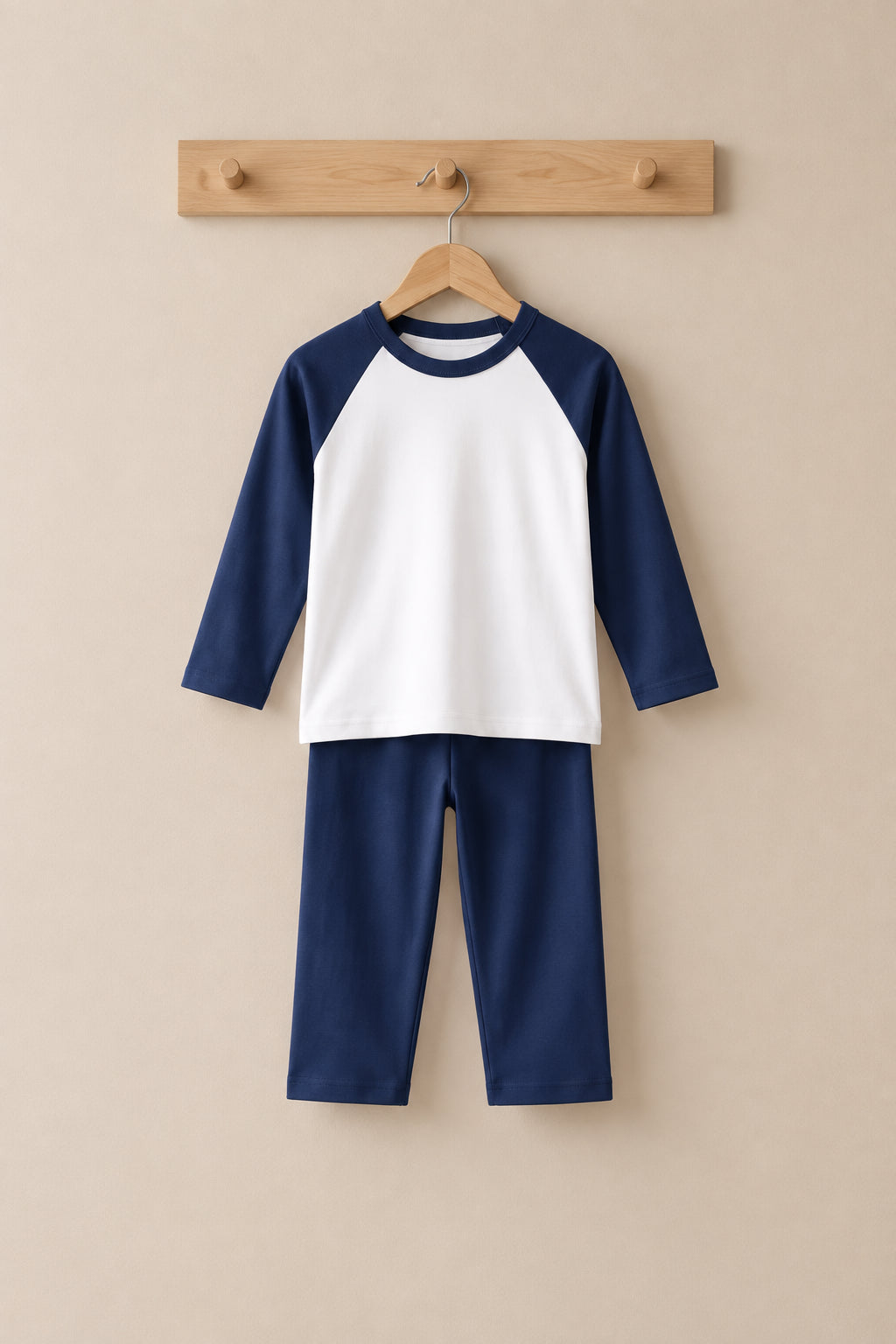 Block Raglan Pyjamas - Cotton