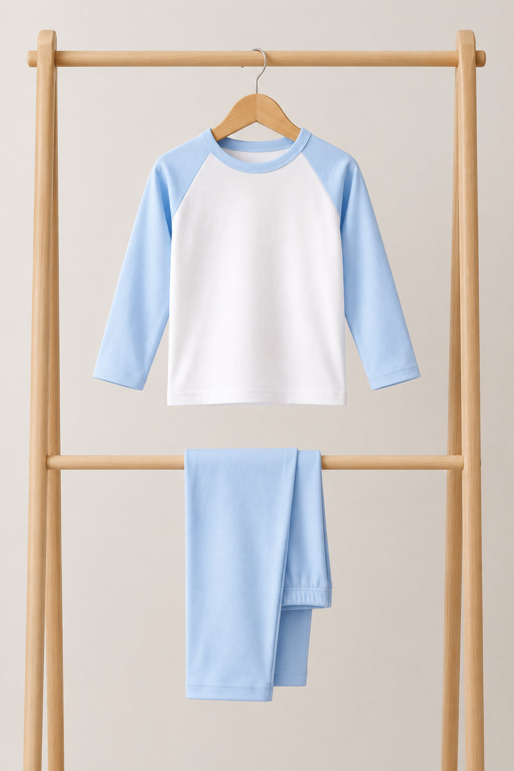 Block Raglan Pyjamas - Cotton