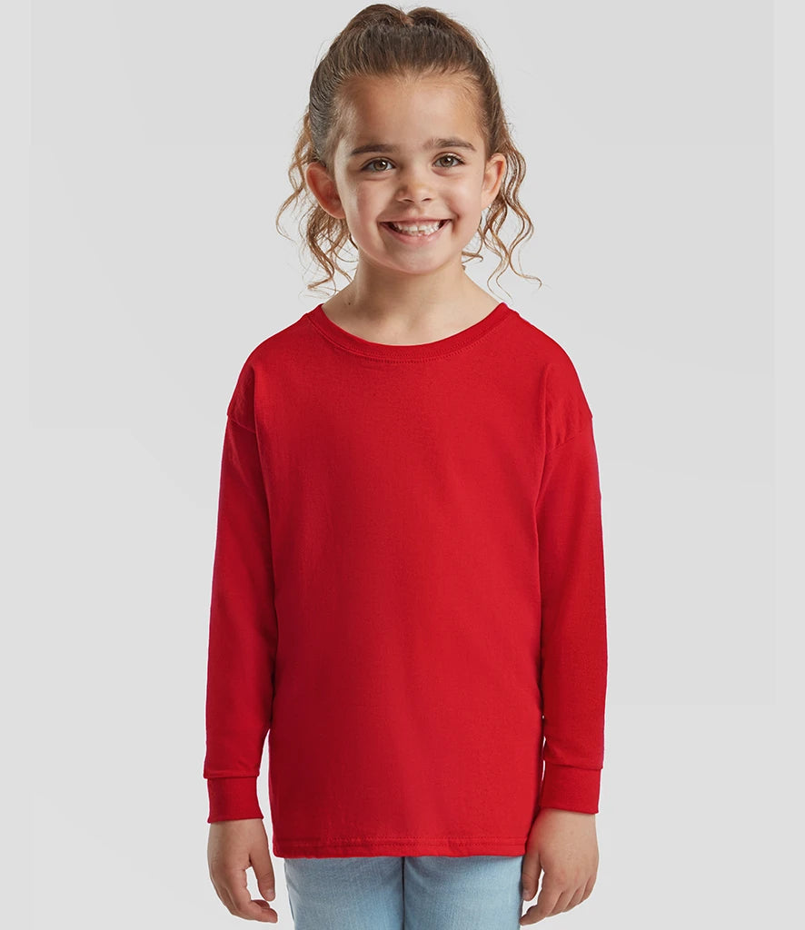 FRUIT OF THE LOOM KIDS LONG SLEEVE TSHIRT