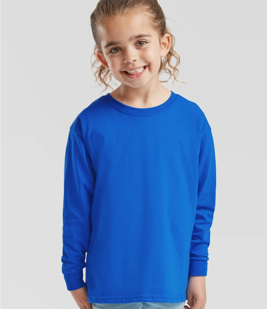 FRUIT OF THE LOOM KIDS LONG SLEEVE TSHIRT