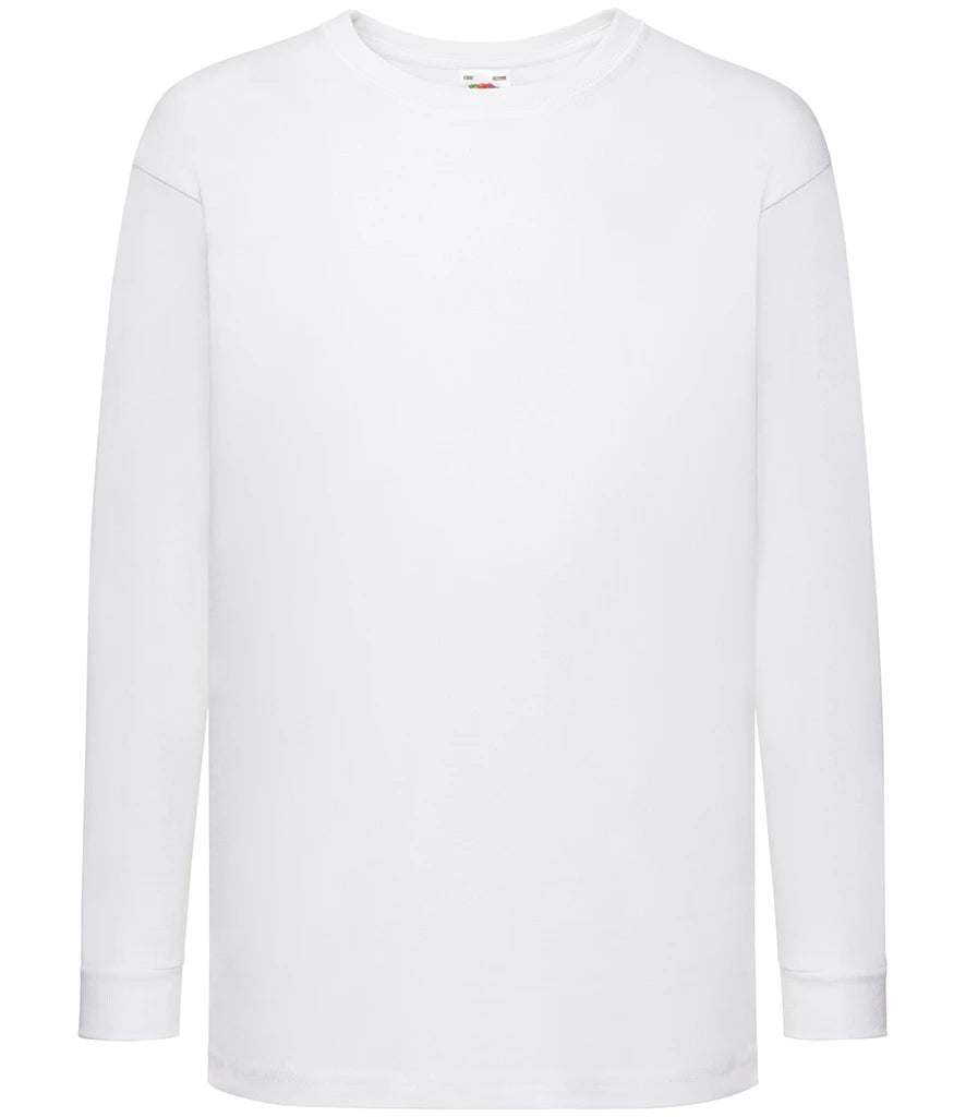 FRUIT OF THE LOOM KIDS LONG SLEEVE TSHIRT