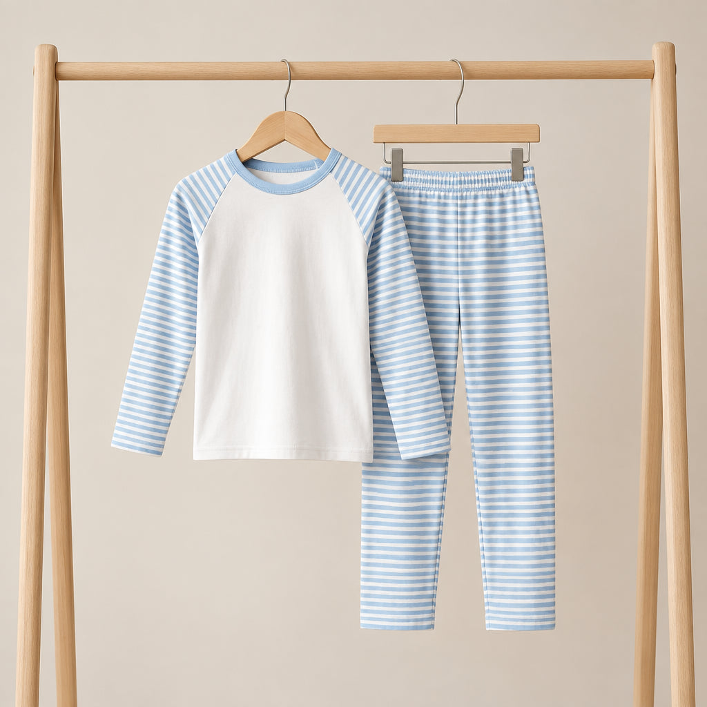 Raglan long Sleeve pyjamas - cotton