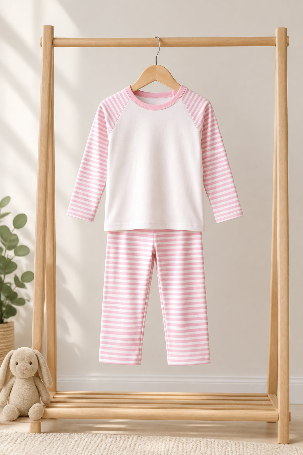Raglan long Sleeve pyjamas - cotton