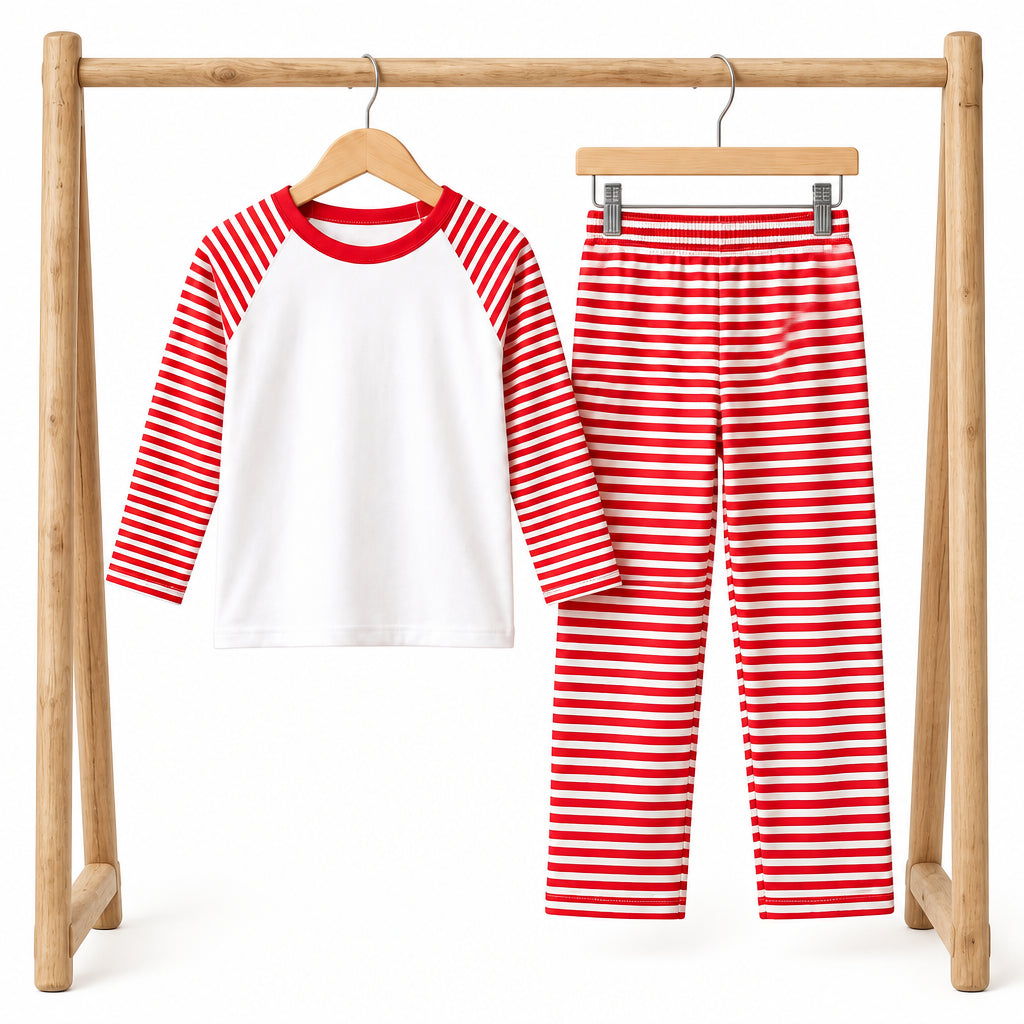 Raglan long Sleeve pyjamas - cotton